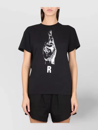 Raf Simons Crewneck T-shirt In Black