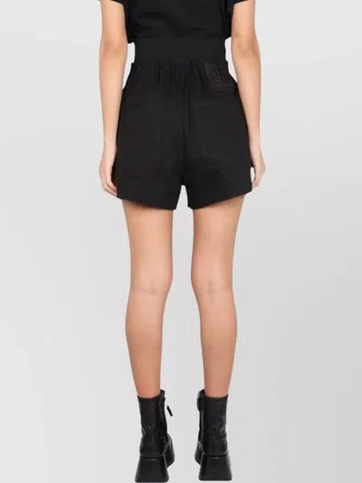 Raf Simons High Waist Denim Bermuda Shorts