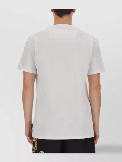 Philipp Plein Graphic Skull Logo Crew Neck T-shirt In White