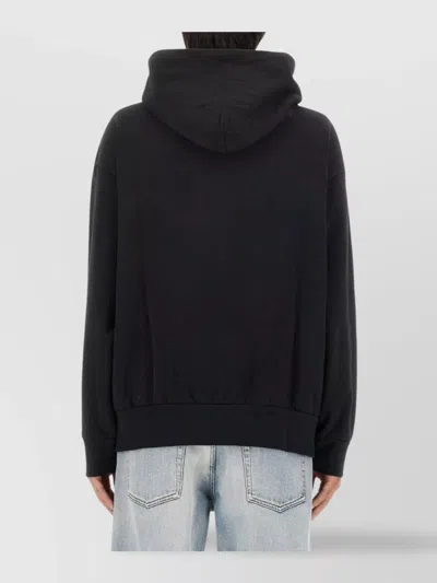 Aries Logo Hooded Sweatshirt Ribbed Finish