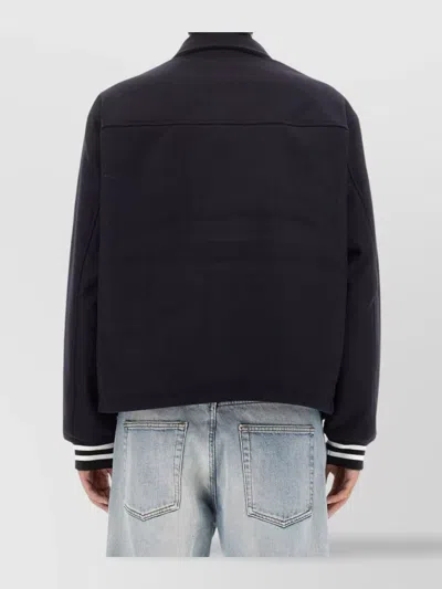 Aries Varsity Jacket In Black