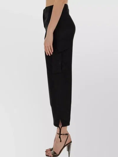 Aspesi Cargo Pants Featuring Drawstring Hem In White