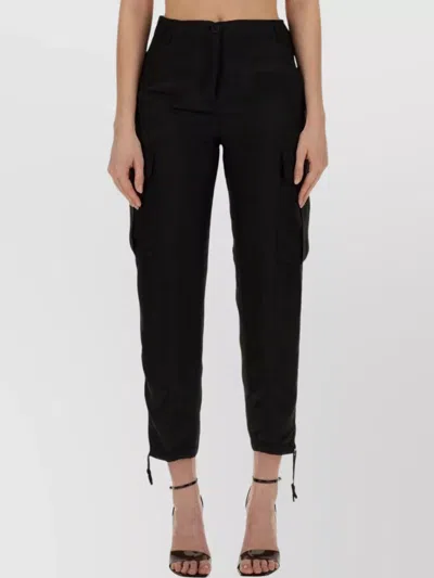 Aspesi Cargo Pants Featuring Drawstring Hem In White