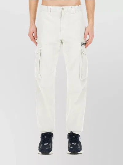 Aspesi Utility Trousers Featuring Multiple Pockets In White