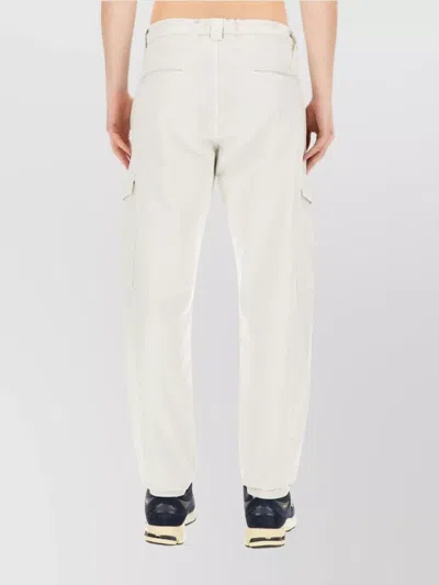 Aspesi Utility Trousers Featuring Multiple Pockets In White