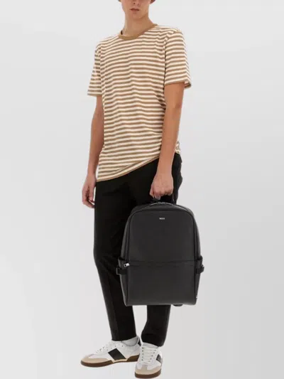 Hugo Boss Boss Striped T Shirt In Animal Print