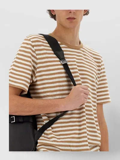 Hugo Boss Boss Striped T Shirt In Animal Print