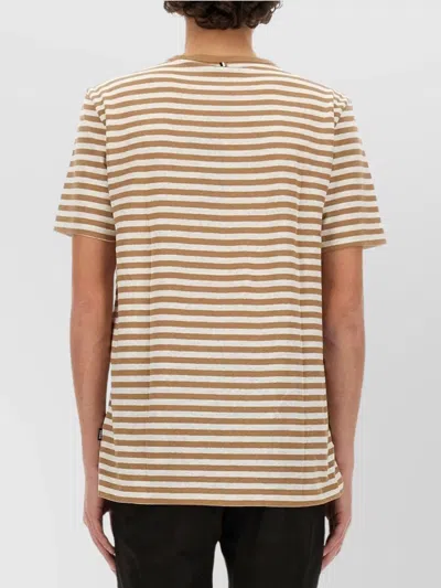 Hugo Boss Boss Striped T Shirt In Animal Print