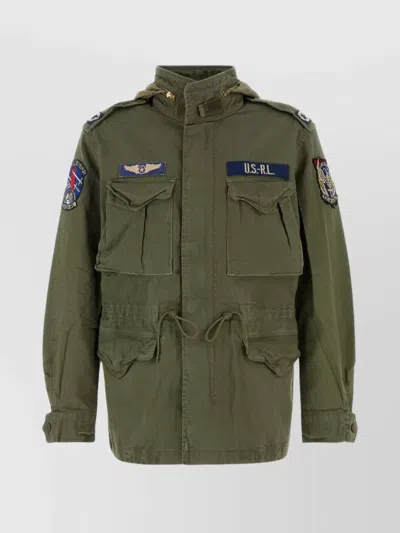 Polo Ralph Lauren The Iconic Military Jacket With Logo In Green