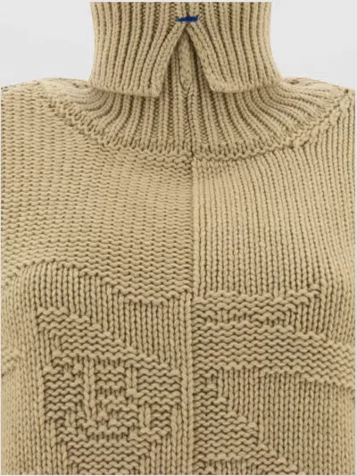 Burberry Ekd Cashmere Roll-neck Sweater In Hunter