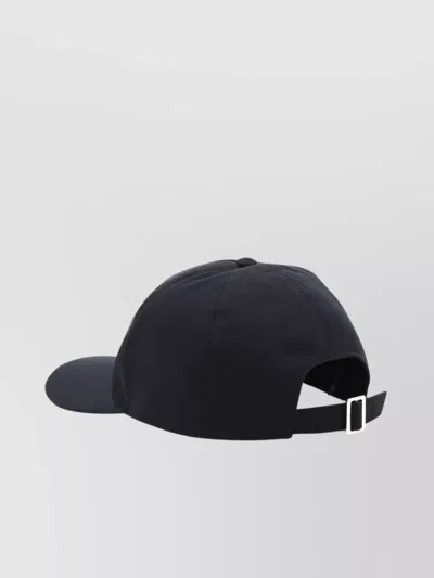 Ferragamo Gancini-embroidered Baseball Cap In Black