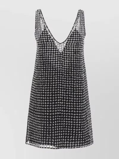 Max Mara Rita Sequined Mini Dress In Black