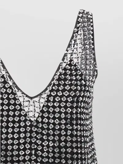 Max Mara Rita Sequined Mini Dress In Black