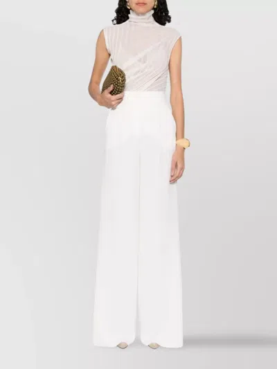Max Mara High-waisted Wide-leg Trousers With Multiple Pockets