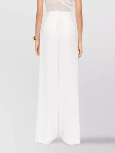 Max Mara High-waisted Wide-leg Trousers With Multiple Pockets