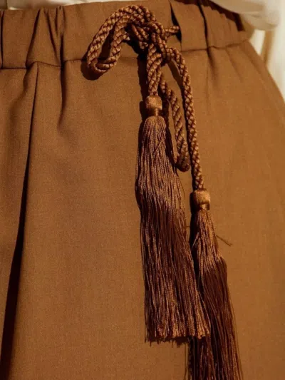 Max Mara Women's Tabarin Skirt Tobacco | Size 38 | 2511101031600014