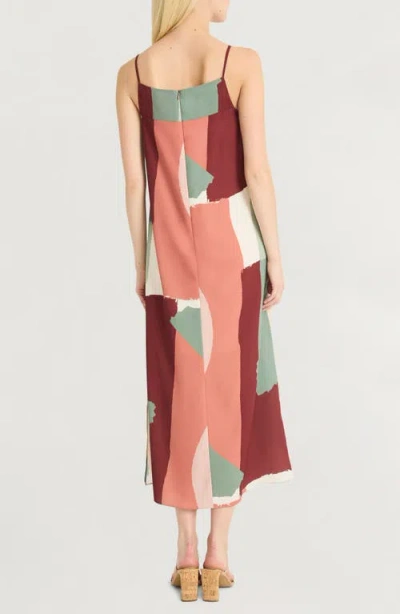 Luxely Abstract Print Shift Dress