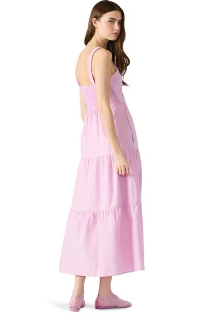 Steve Madden Eliora Tiered Cotton Sundress In Pink