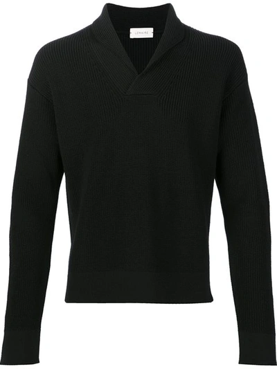 Lemaire V-neck Jumper - Black