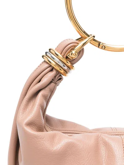 Chloé Small Bracelet Hobo Bag In Grained Leather