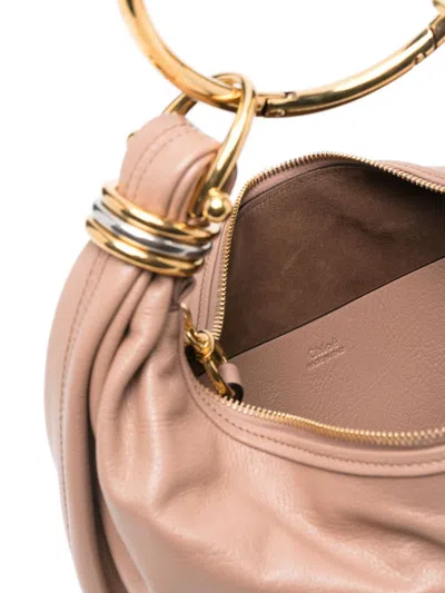 Chloé Small Bracelet Hobo Bag In Grained Leather