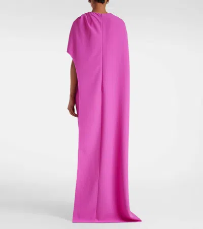 Safiyaa Contessa Asymmetric Gown In Pink