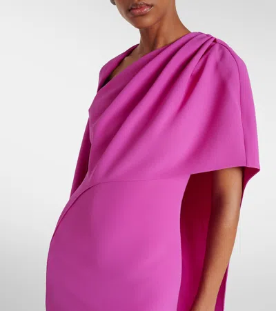 Safiyaa Contessa Asymmetric Gown In Pink