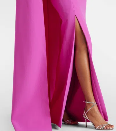 Safiyaa Contessa Asymmetric Gown In Pink