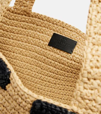 Valentino Borsa Shopping Viva Superstar Grande In Rafia Donna
