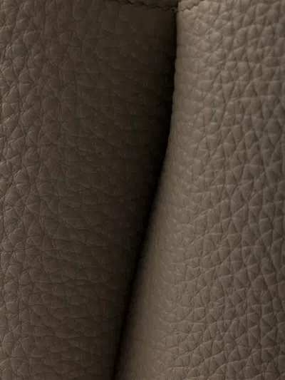 Prada Small Leather Tote Bag In Neutral