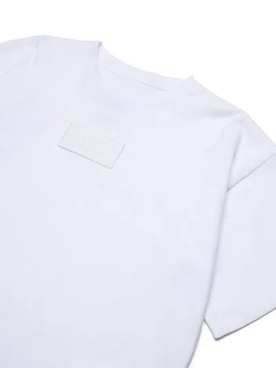 Mm6 Maison Margiela T-shirt In Jersey Con Patch Numeric Logo