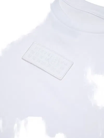 Mm6 Maison Margiela T-shirt In Jersey Con Patch Numeric Logo