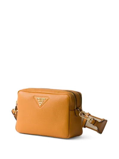 Prada Small Leather Shoulder Bag In F0009 Bianco