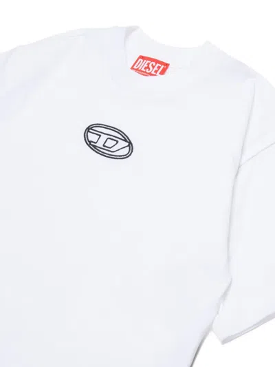 Diesel Kids Tixan T-shirt In White