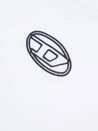 Diesel Kids Tixan T-shirt In White