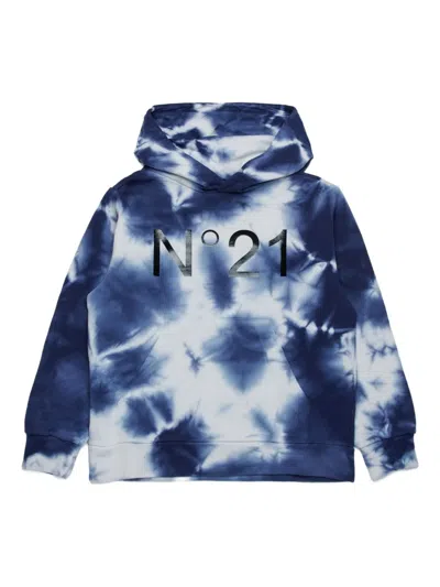 N°21 Felpa In Cotone Tie-dye Con Cappuccio