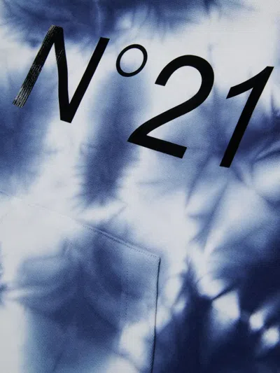 N°21 Felpa In Cotone Tie-dye Con Cappuccio
