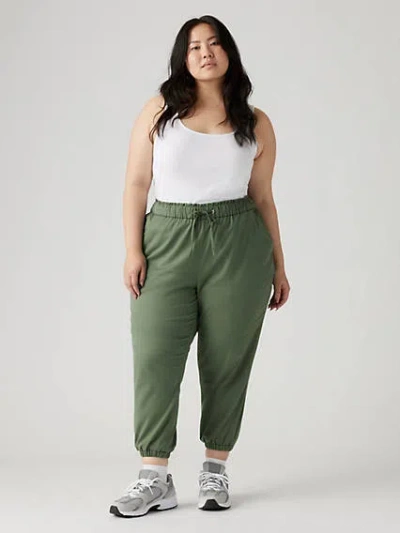 Levi's Levis Womens Off Duty High Rise Relaxed Jogger Pants Xs 26w In Green