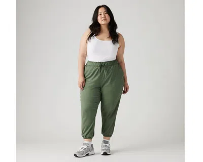 Levi's Levis Womens Off Duty High Rise Relaxed Jogger Pants Xs 26w In Green