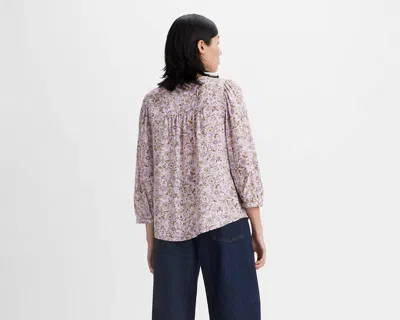 Levi's Plus Size Halsey Floral Print Blouse In Pink