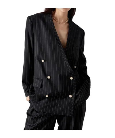 Casablanca Collarless Oversized Blazer