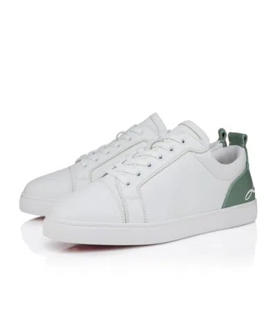 Christian Louboutin Fun Louis Junior Leather Sneaker In White