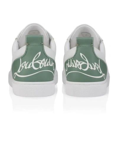 Christian Louboutin Fun Louis Junior Leather Sneaker In White