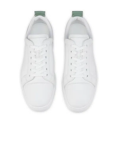 Christian Louboutin Fun Louis Junior Leather Sneaker In White