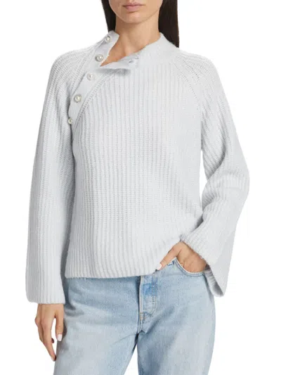 Design History Women's Asymmetric Button Sweater