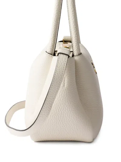Prada Small Leather Top-handle Bag In White