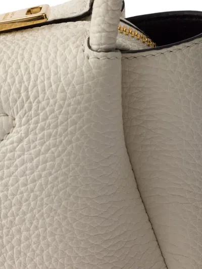 Prada Small Leather Top-handle Bag In White