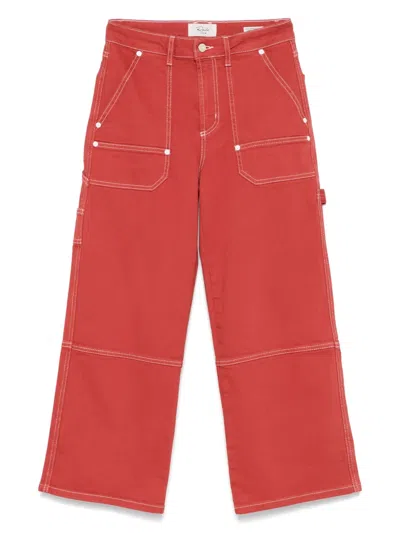 Rails Silverado Carpenter Crop Utility Pants In Terracotta