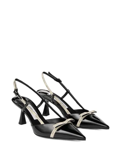 Jimmy Choo Leather Camila Pumps Glossy Finish