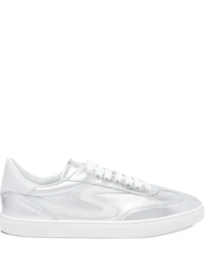 Stuart Weitzman Metallic Low Top Sneakers